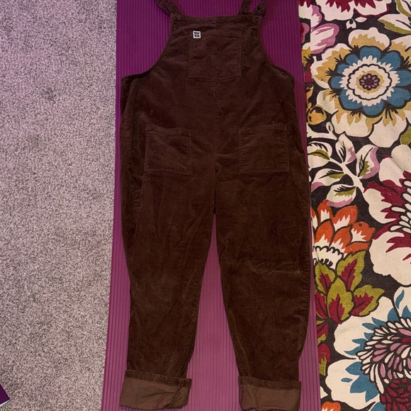 Limited Edition Lucy & Yak Brown Corduroy Dungarees UK 20L/ US 16L - Picture 2 of 9